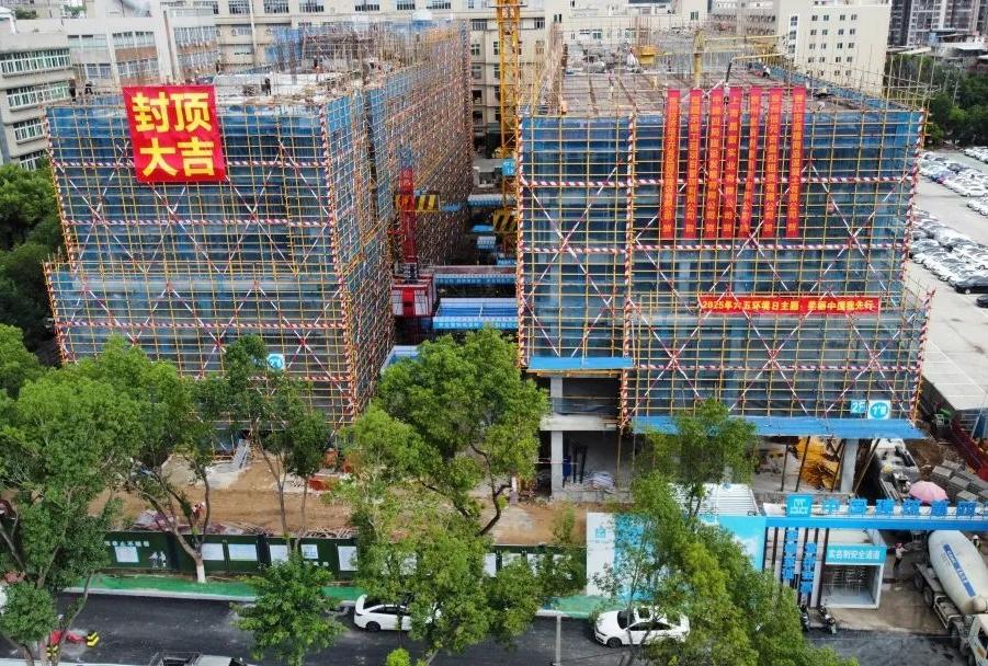 泉州开发区创业大厦（研发中心）主体结构封顶